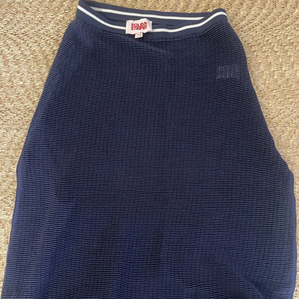 Solid and Striped - NAVY KNIT SKIRT
